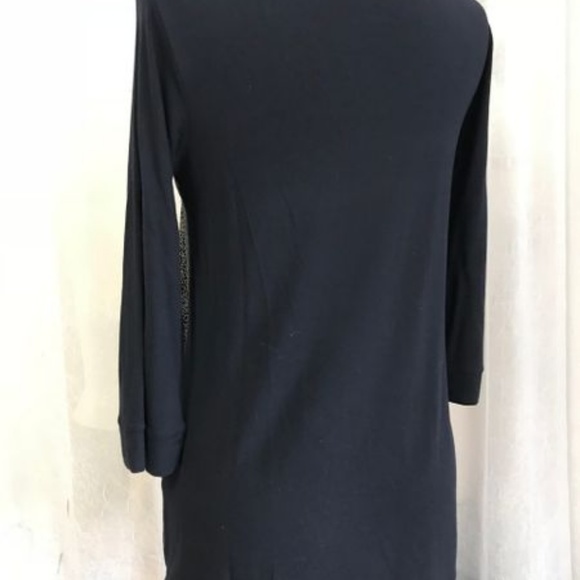Chico's Navy Blue 3/4 Length Sleeve Top Size 0 / 4 - Picture 3 of 4